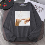 Load image into Gallery viewer, Cartoon Cat Print Hoodie - Men's Oversized Anime Casual Sweatshirt