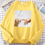 Load image into Gallery viewer, Cartoon Cat Print Hoodie - Men's Oversized Anime Casual Sweatshirt