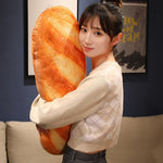 Load image into Gallery viewer, French Bread Plush Pillow - Stuffed Food Plushie Sleeping Companion