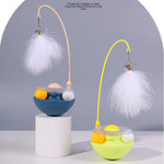 Load image into Gallery viewer, Tumbler Cat Toy - Interactive Turntable with Feather & Ball