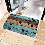 Load image into Gallery viewer, Cat Paw Print Doormat - Absorbent Kitchen Rug Welcome Mat