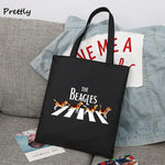 Load image into Gallery viewer, The Beagles Dog Band Canvas Tote Bag - Funny Beagle Lovers Handbag