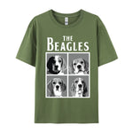 Load image into Gallery viewer, Cute Beagle Dog T-Shirt – Men’s Cotton Birthday Tee, Short Sleeve