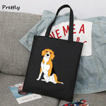 Load image into Gallery viewer, The Beagles Dog Band Canvas Tote Bag - Funny Beagle Lovers Handbag