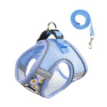 Load image into Gallery viewer, Floral Pet Harness and Leash Set - Reflective Anti-Escape for Dog&Cat