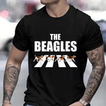 Load image into Gallery viewer, Men Women Classic Beagle T-Shirt - Crazy Beagle Dog Round Neck Tee