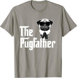 Load image into Gallery viewer, Funny Pugfather T-Shirt – Dog Lover Father's Day Gift Casual Cotton Tee