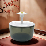 Load image into Gallery viewer, Cat Flower Water Dispenser - USB Silent Recirculating Pet Fountain