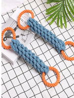 Load image into Gallery viewer, Braided Cotton Rope Dog Toy – Double Ring Chew for Teeth Cleaning