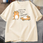 Load image into Gallery viewer, Men/ Women Funny Cat Lovely Print T-Shirt - Summer Cotton Harajuku Tee