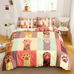 Load image into Gallery viewer, Cute Cat Single-Sided Printed Bedding Set - Cartoon Duvet Cover Set