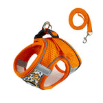 Load image into Gallery viewer, Floral Pet Harness and Leash Set - Reflective Anti-Escape for Dog&Cat