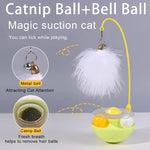 Load image into Gallery viewer, Tumbler Cat Toy - Interactive Turntable with Feather & Ball