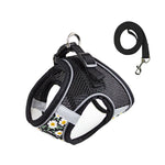 Load image into Gallery viewer, Floral Pet Harness and Leash Set - Reflective Anti-Escape for Dog&Cat