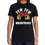 Load image into Gallery viewer, Summer Casual Men's T-Shirt - 100% Cotton Cool Funny Cat Print Tee