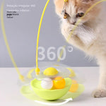 Load image into Gallery viewer, Tumbler Cat Toy - Interactive Turntable with Feather & Ball