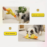 Load image into Gallery viewer, Large Duck-Shaped Squeaky Plush Toy for Dogs – Durable Teeth Cleaning Chew Toy
