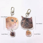 Load image into Gallery viewer, Women's Bag Pendant - Cute Two Cats Talking Meme Keychain Gift