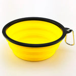 Load image into Gallery viewer, Collapsible Silicone Dog Food & Water Bowl – Portable Folding Pet Bowl with Carabiner