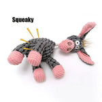 Load image into Gallery viewer, Durable Donkey-Shaped Plush Squeaky Dog Chew & Training Toy