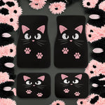 Load image into Gallery viewer, Car Anti-Skid Mats - Cute Cartoon Cat Printed Floor Mats Set