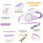 Load image into Gallery viewer, Retractable Dog Leash with LED Light – Durable Night Walking