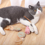 Load image into Gallery viewer, 7-Piece Cat Toy Set – Feather Wand, Plush Mouse & Bell Toys