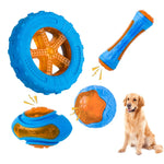 Load image into Gallery viewer, Rubber Dog Chew Toys Bite Resistant Squeaky Training Interactive Large Dog Toys