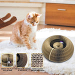 Load image into Gallery viewer, Round Magic Cat Scratching Board with Ball – Claw Care & Play