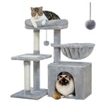 Load image into Gallery viewer, Cat Tree Tower - Scratch Posts, Hammock & Removable Top Perch