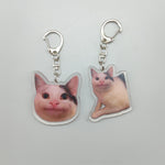 Load image into Gallery viewer, Women's Bag Pendant - Cute Two Cats Talking Meme Keychain Gift