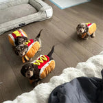 Load image into Gallery viewer, Halloween Hot Dog Pet Costume - Funny Sausage Suit for Dogs & Cats