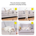 Load image into Gallery viewer, Interactive Cat Teaser Wand - Bell & Feather Toy with Suction Cup