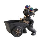 Load image into Gallery viewer, Bulldog Table Sculpture - Resin Decor with Pallet for Home Living Room