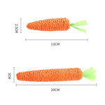 Load image into Gallery viewer, Cat Toys Simulation Carrot Squeaky Sisal Teeth Grinding Interactive Chew Toy