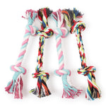 Load image into Gallery viewer, Durable Cotton Rope Dog Toy – Random Knot Design for Teeth Cleaning