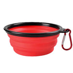 Load image into Gallery viewer, Collapsible Silicone Dog Food & Water Bowl – Portable Folding Pet Bowl with Carabiner