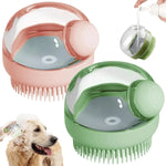 Load image into Gallery viewer, Dog Shower Brush with Shampoo Dispenser – Grooming & Massage for Long Hair Dogs & Cats