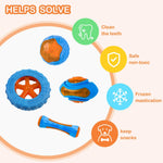 Load image into Gallery viewer, Rubber Dog Chew Toys Bite Resistant Squeaky Training Interactive Large Dog Toys