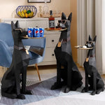 Load image into Gallery viewer, Large Doberman Side Table - Big Dog Statue Tray Living Room Decor