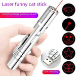 Load image into Gallery viewer, USB Rechargeable Infrared Laser Cat Toy – Interactive Multifunctional Pet Stick