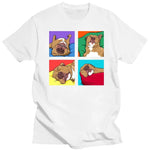 Load image into Gallery viewer, Funny Pitbull Lazy Dog Lover T-Shirt Cotton Graphic Streetwear Summer Tee