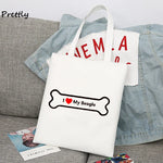 Load image into Gallery viewer, The Beagles Dog Band Canvas Tote Bag - Funny Beagle Lovers Handbag