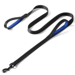 Load image into Gallery viewer, Heavy Duty Reflective Dog Leash – Padded Double Handle for Training & Control