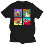 Load image into Gallery viewer, Funny Pitbull Lazy Dog Lover T-Shirt Cotton Graphic Streetwear Summer Tee