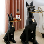 Load image into Gallery viewer, Large Doberman Side Table - Big Dog Statue Tray Living Room Decor