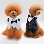 Load image into Gallery viewer, Pet Tuxedo Costume with Bow Tie - Dog Cat Wedding Party Outfit