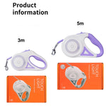 Load image into Gallery viewer, Retractable Dog Leash with LED Light – Durable Night Walking