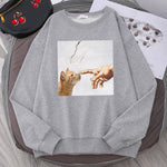 Load image into Gallery viewer, Cartoon Cat Print Hoodie - Men&#39;s Oversized Anime Casual Sweatshirt
