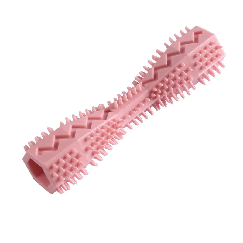 Durable Soft Rubber Dog Toothbrush & Chew Toy for Dental Care